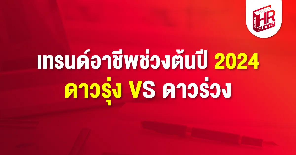 หางาน,สมัครงาน,งาน,เทรนด์อาชีพช่วงต้นปี 2024 ดาวรุ่ง VS ดาวร่วง